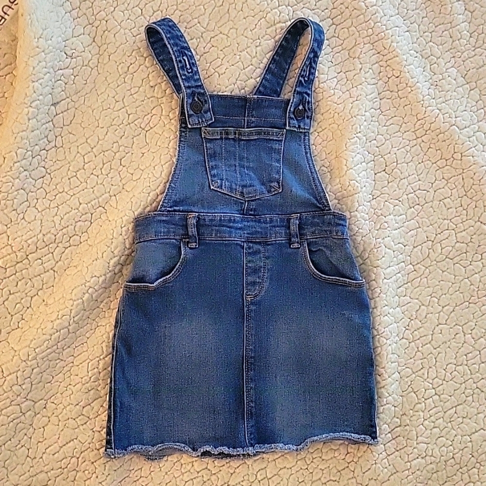 Kid's old navy denim pinafore dress